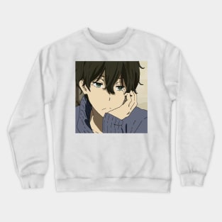 Hyouka in pixel arts Crewneck Sweatshirt